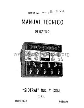 Probador de Válvulas Tester GM56; Sideral; Rosario (ID = 877622) Ausrüstung