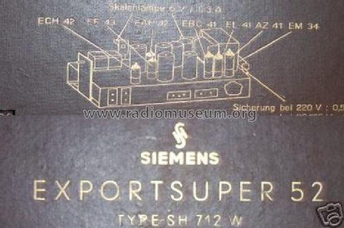 Exportsuper 52 SH712W; Siemens (ID = 217034) Radio