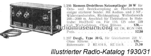 30G; Siemens & Halske, - (ID = 2855125) Radio