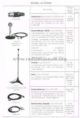 Kristall-Membran-Mikrofon 6S Ela 1201; Siemens & Halske, - (ID = 2751992) Microphone/PU