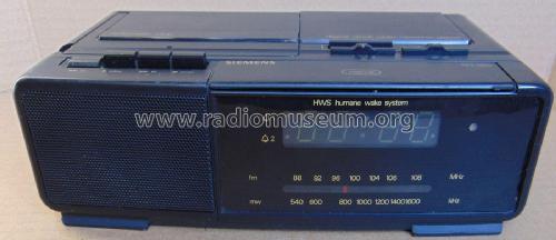 Digital Clock Radio Cassette Player / HWS Human Wake System RG355 G4; Siemens & Halske, - (ID = 2731307) Radio