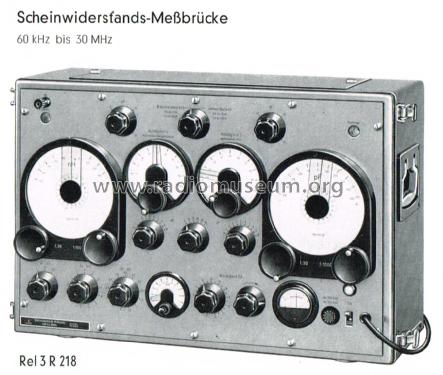 Scheinwiderstands-Meßbrücke Rel 3R 218; Siemens & Halske, - (ID = 2792588) Equipment