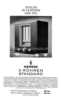 Zweiröhren Standard 520WL; Siemens & Halske, - (ID = 3108709) Radio