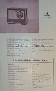 Kisszuper 344U; Siemens; Budapest (ID = 1219659) Radio