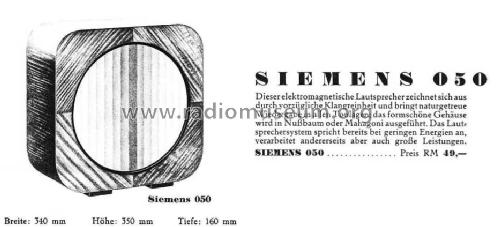 050; Siemens & Halske, - (ID = 1257074) Parlante