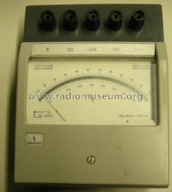 Voltmeter 1704 00242; Siemens & Halske, - (ID = 1386475) Equipment