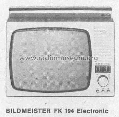 Bildmeister Electronic FK 194; Siemens & Halske, - (ID = 445415) Television