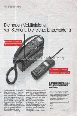 Mobiltelefon C4 compact HH450 ; Siemens & Halske, - (ID = 2172291) Telephony