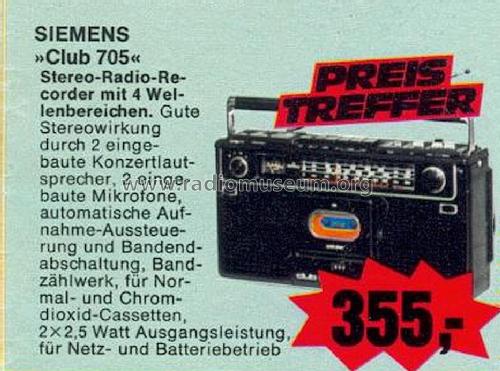 Club RM705; Siemens & Halske, - (ID = 1763431) Radio