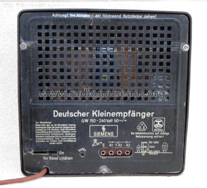 Deutscher Kleinempfänger 1938 DKE38; Siemens & Halske, - (ID = 2063161) Radio