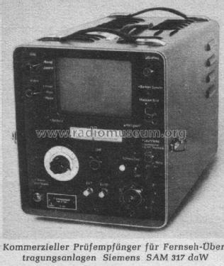 Fernseh-Prüfempfänger SAM317daW; Siemens & Halske, - (ID = 2493119) Equipment