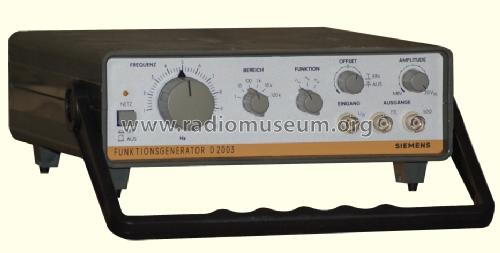 Function Generator D2003; Siemens & Halske, - (ID = 962380) Equipment