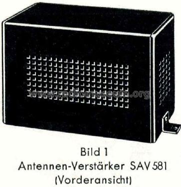 Gemeinschaftsantennenverstärker SAV 581 aW; Siemens & Halske, - (ID = 1951743) RF-Ampl.