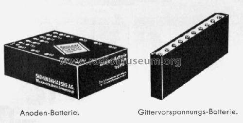 Gitterspannung-Batterie GB 2; Siemens & Halske, - (ID = 698810) Power-S