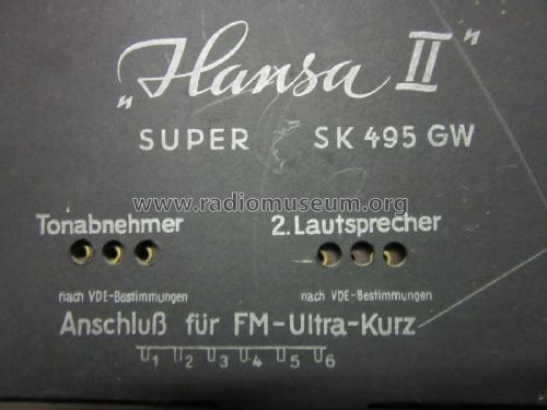 Hansa II SK495GW; Siemens & Halske, - (ID = 2415503) Radio