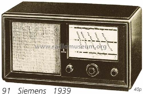 Kammermusik-Empfänger 91W ; Siemens & Halske, - (ID = 708646) Radio