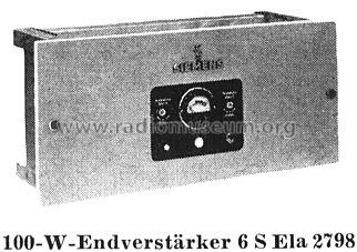 100 W - Endverstärker 6S Ela2798; Siemens & Halske, - (ID = 107154) Verst/Mix