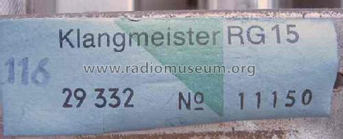 Klangmeister RG15; Siemens & Halske, - (ID = 763164) Radio