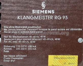 Klangmeister RG93; Siemens & Halske, - (ID = 939221) Radio