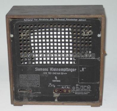 Kleinempfänger K SKEK; Siemens & Halske, - (ID = 1899604) Radio
