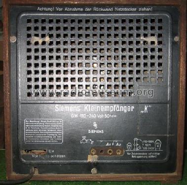 Kleinempfänger K SKEK; Siemens & Halske, - (ID = 830567) Radio