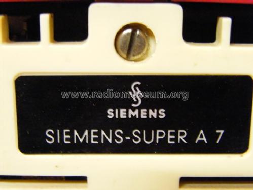 Kleinsuper A7; Siemens & Halske, - (ID = 1353932) Radio
