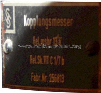 Kopplungsmesser Rel.msbr.13a - Rel.Sk.VII C 1/7b; Siemens & Halske, - (ID = 1290556) Equipment