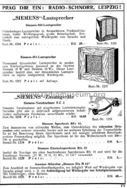 Lautsprecher 033; Siemens & Halske, - (ID = 1507896) Speaker-P