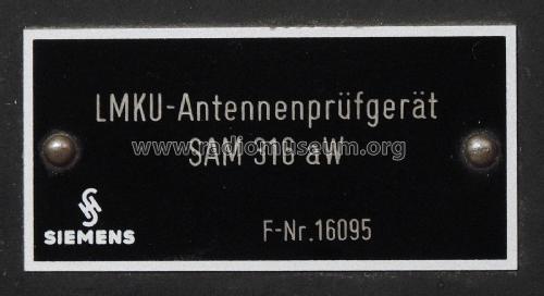 LMKU-Antennenprüfgerät SAM316aW; Siemens & Halske, - (ID = 1908231) Equipment