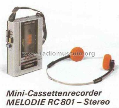 Melodie RC801; Siemens & Halske, - (ID = 1337324) R-Player