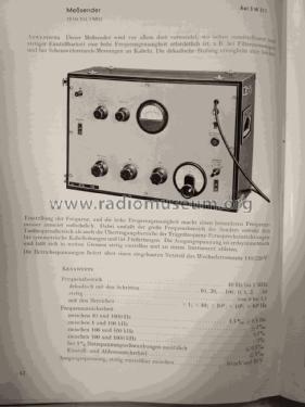 Meßsender Rel 3 W 317; Siemens & Halske, - (ID = 2312646) Equipment