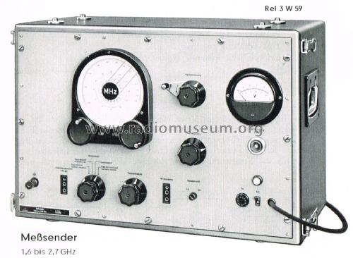 Meßsender Rel 3 W 59; Siemens & Halske, - (ID = 2157429) Equipment