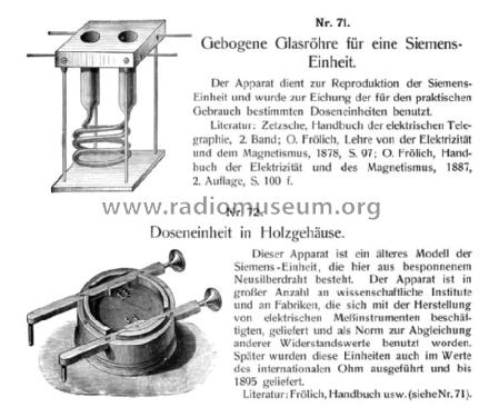 Doseneinheit Widerstandsnormal 1 int. Ohm; Siemens & Halske, - (ID = 2022366) teaching