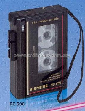 Mini-Cassettenrecorder RC608; Siemens & Halske, - (ID = 1026355) R-Player