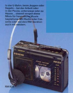 Mini-Stereo-Cassettenrecorder RM828; Siemens & Halske, - (ID = 1023713) Radio