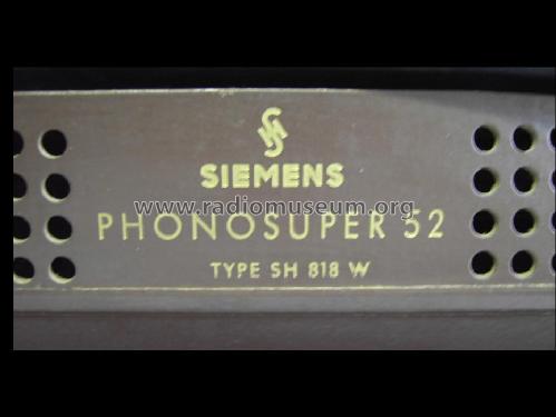 Phonosuper 52 SH818W; Siemens & Halske, - (ID = 812765) Radio