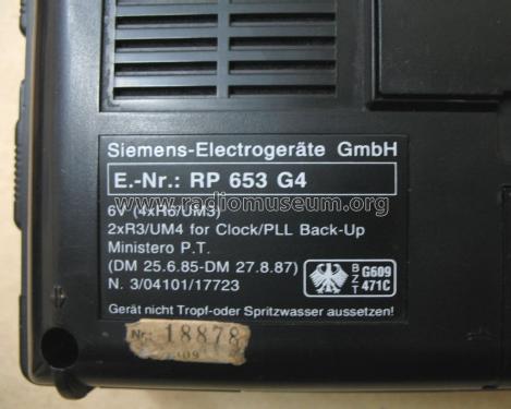 PLL Synthesized Receiver RP653 G4; Siemens & Halske, - (ID = 1097066) Radio