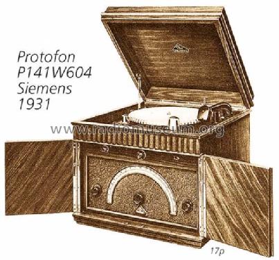 Protofon P141W604; Siemens & Halske, - (ID = 938) Radio