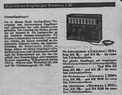 Protos Rfe25 Radio Siemens & Halske, -Schuckert Werke SSW, Electroger ...