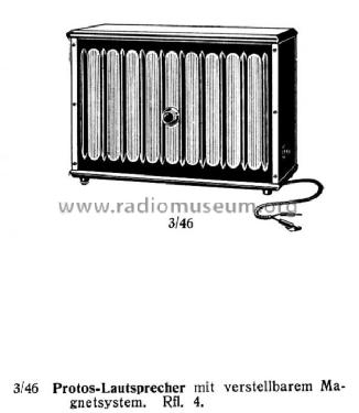 Protos Rfl4; Siemens & Halske, - (ID = 145889) Parlante