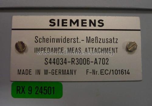 Reflexionsfaktor-Meßeinrichtung - Reflectometer Equipment 1 MHz to 200 MHz R2073 - S44034-R2073-A702; Siemens & Halske, - (ID = 1855181) Equipment