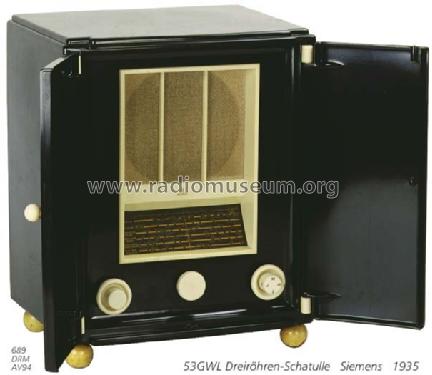 Schatulle 53GWL; Siemens & Halske, - (ID = 955) Radio