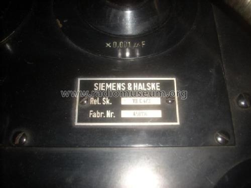Scheinwiderstandsmesser Rel.msbr.10a, VII C 4/3; Siemens & Halske, - (ID = 2065956) Ausrüstung