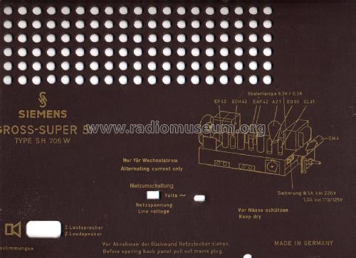 Siemens Gross-Super 51 SH705W; Siemens & Halske, - (ID = 983839) Radio
