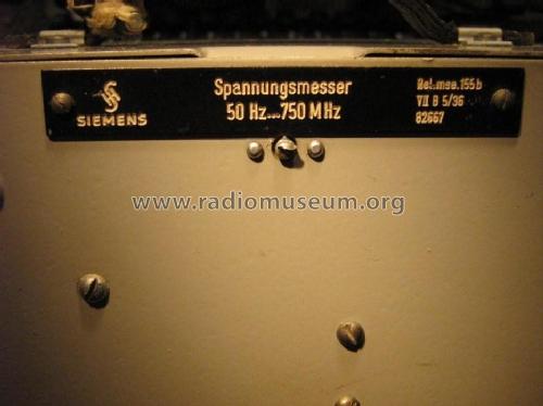 Spannungsmesser 50 Hz...750 MHz Rel.mse.155b; Siemens & Halske, - (ID = 1136499) Equipment