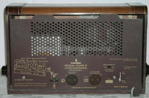 Spezial-Super 51 SB502 GW/H; Siemens & Halske, - (ID = 418263) Radio