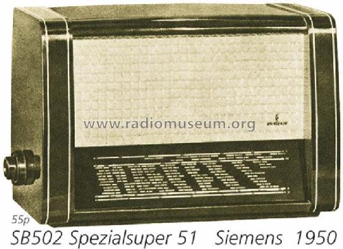 Spezialsuper 51 SB502W; Siemens & Halske, - (ID = 708652) Radio