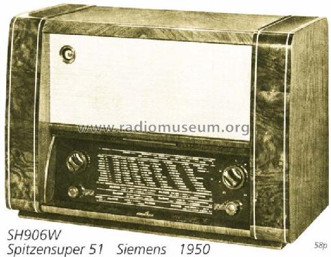Spitzensuper 51 SH906W; Siemens & Halske, - (ID = 984) Radio