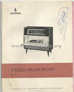 Stereo Musiktruhe PR 101; Siemens & Halske, - (ID = 1379596) Radio