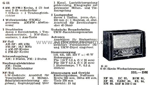 Super G41; Siemens & Halske, - (ID = 2572100) Radio